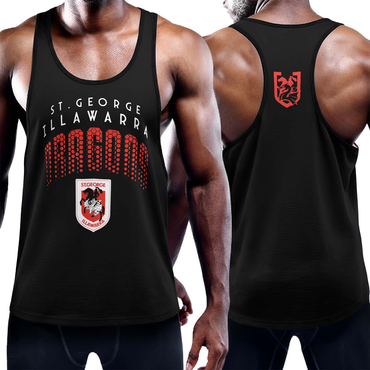 Auspiritmerch St. George Illawarra Dragons Personalized Unisex Tank Top Gift For Fans