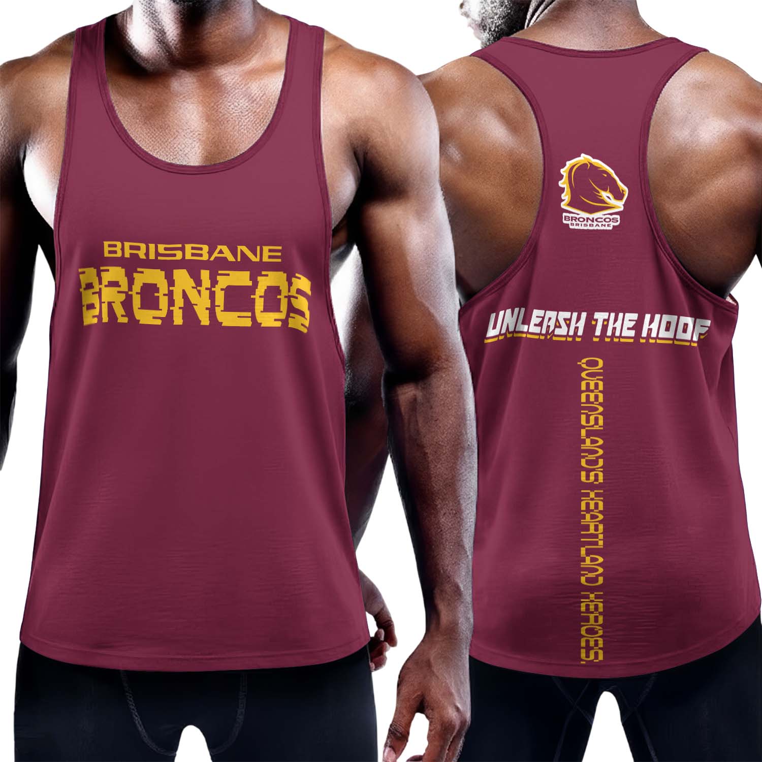 Auspiritmerch Brisbane Broncos Personalized Unisex Tank Top Gift For Fans