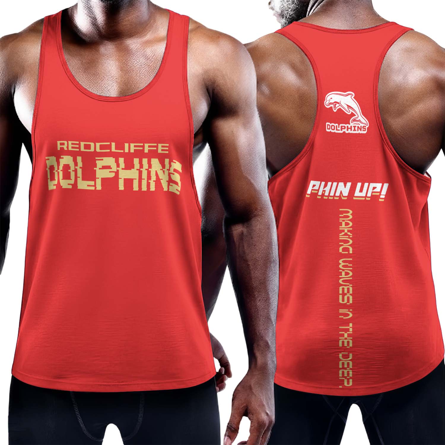 Auspiritmerch Dolphins Personalized Unisex Tank Top Gift For Fans