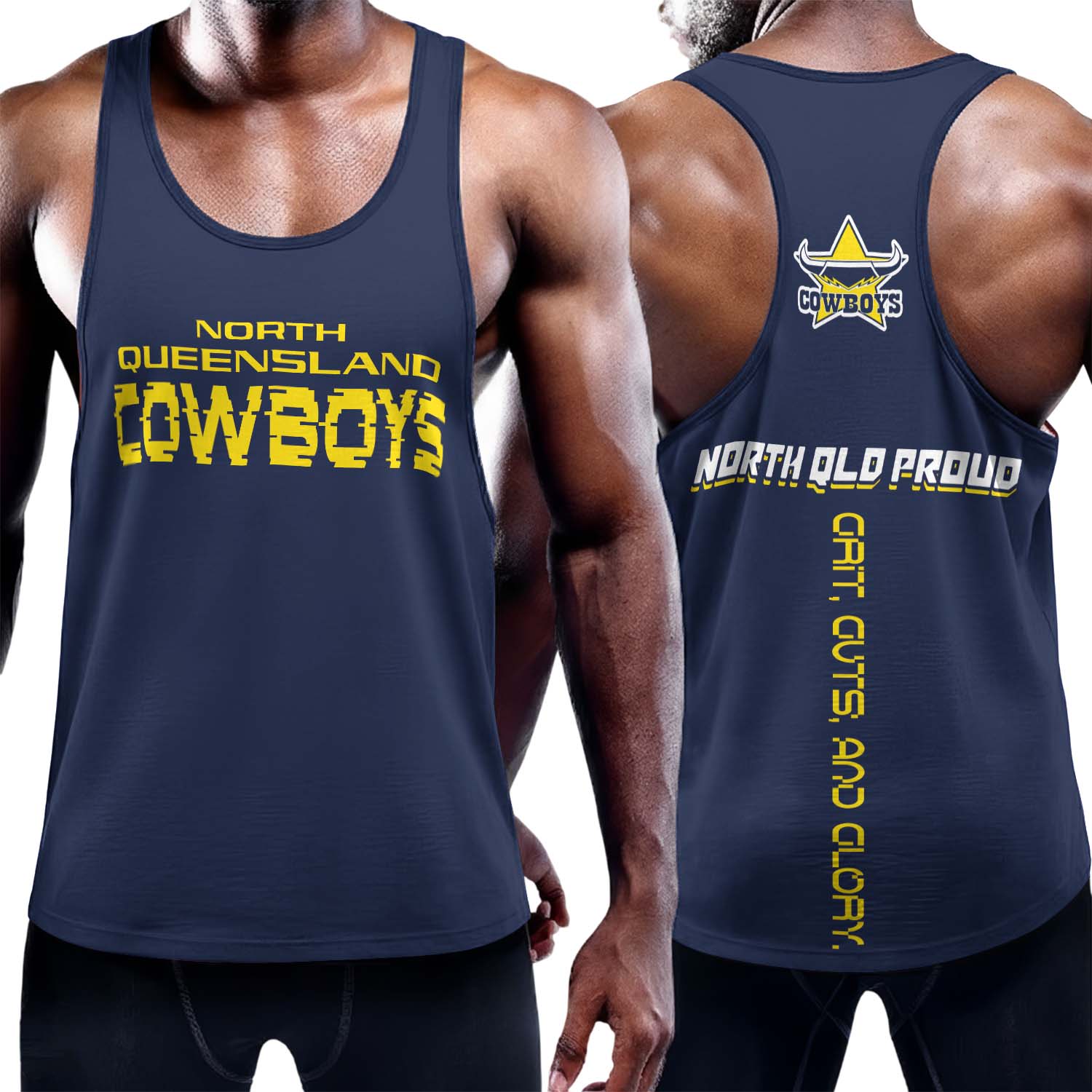 Auspiritmerch North Queensland Cowboys Personalized Unisex Tank Top Gift For Fans