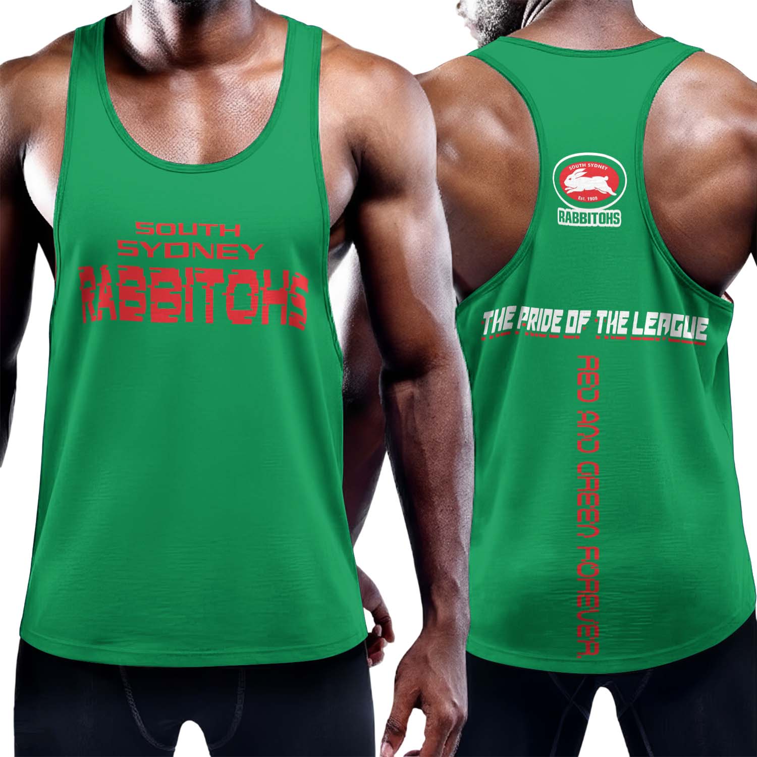 Auspiritmerch South Sydney Rabbitohs Personalized Unisex Tank Top Gift For Fans