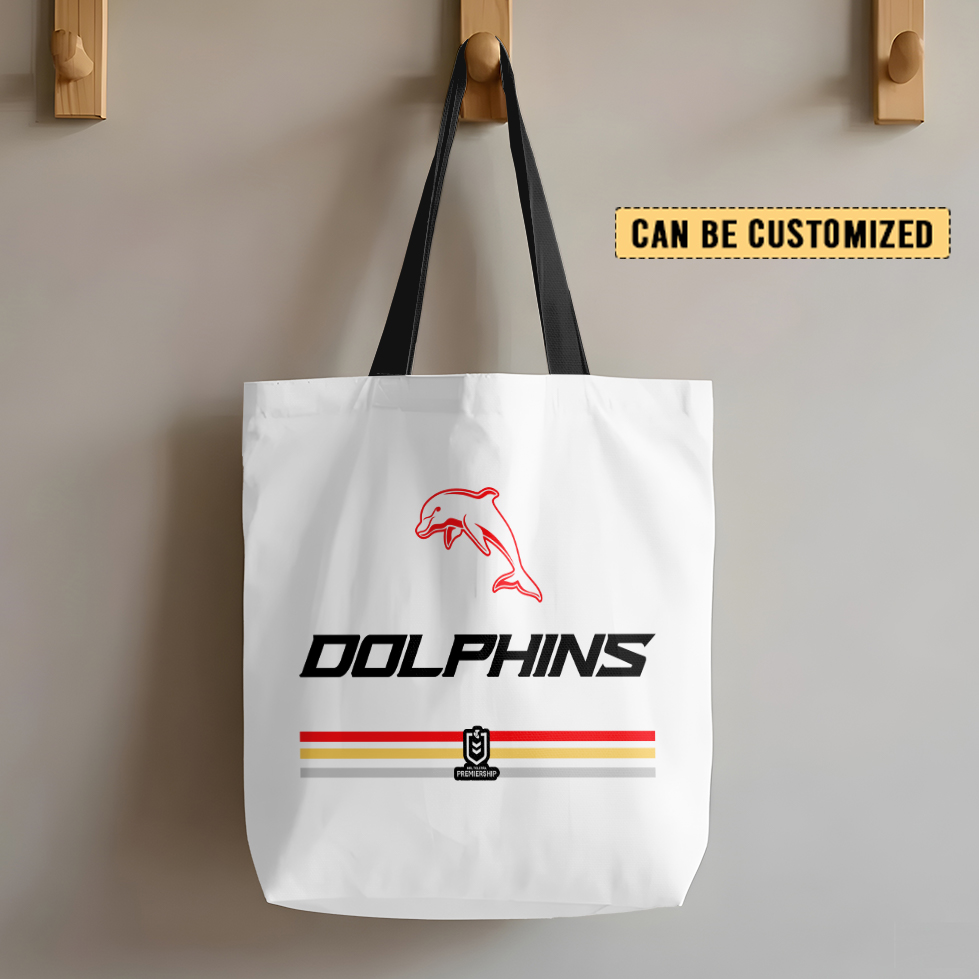 Auspiritmerch Dolphins Personalized Tote Bags Gift For Fans