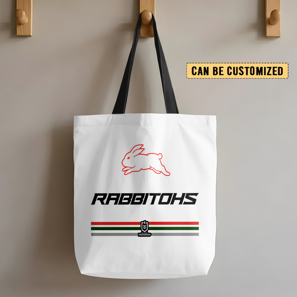 Auspiritmerch South Sydney Rabbitohs Personalized Tote Bags Gift For Fans