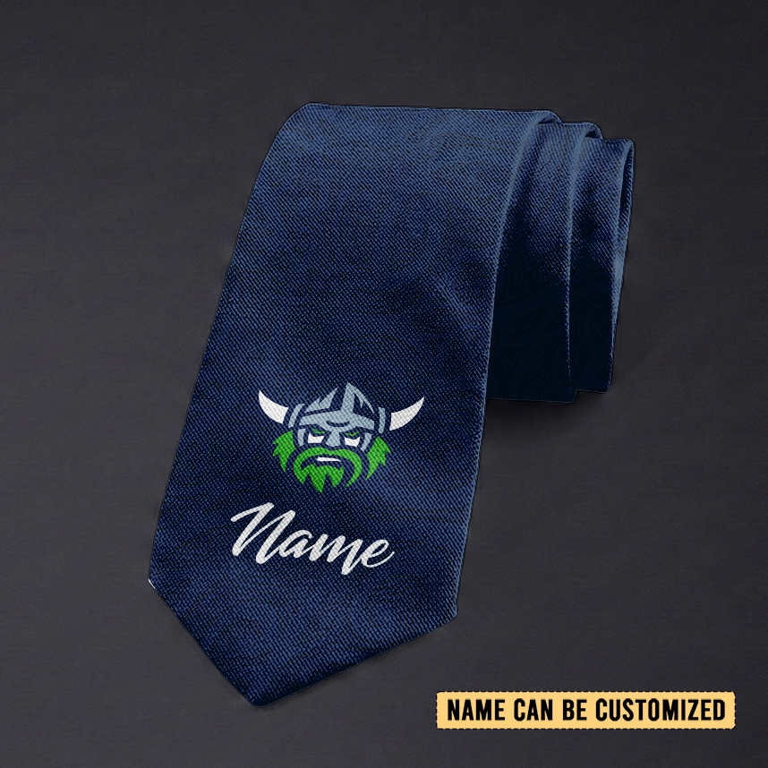 Auspiritmerch Canberra Raiders Personalized Necktie Gifts For Fans