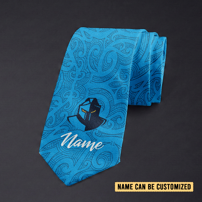 Auspiritmerch Gold Coast Titans Personalized Necktie Gifts For Fans