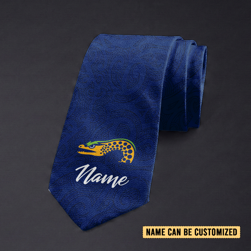 Auspiritmerch Parramatta Eels Personalized Necktie Gifts For Fans