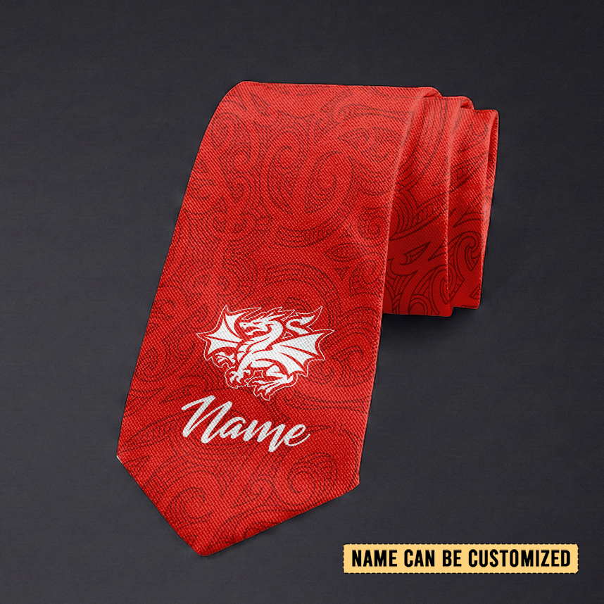 Auspiritmerch St. George Illawarra Dragons Personalized Necktie Gifts For Fans