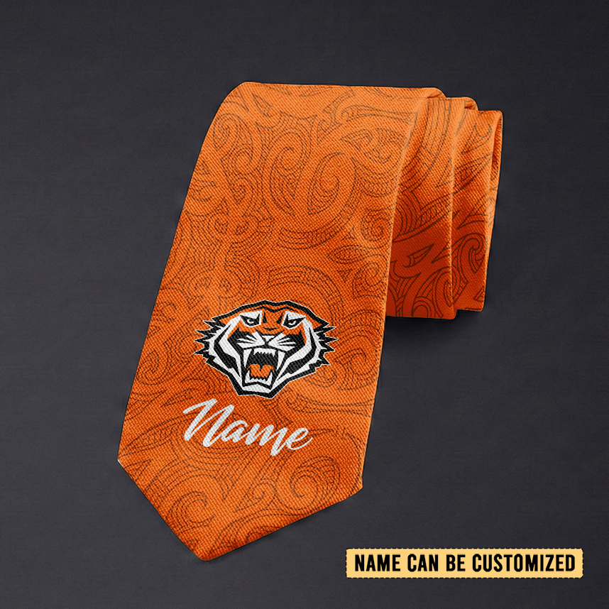 Auspiritmerch Wests Tigers Personalized Necktie Gifts For Fans
