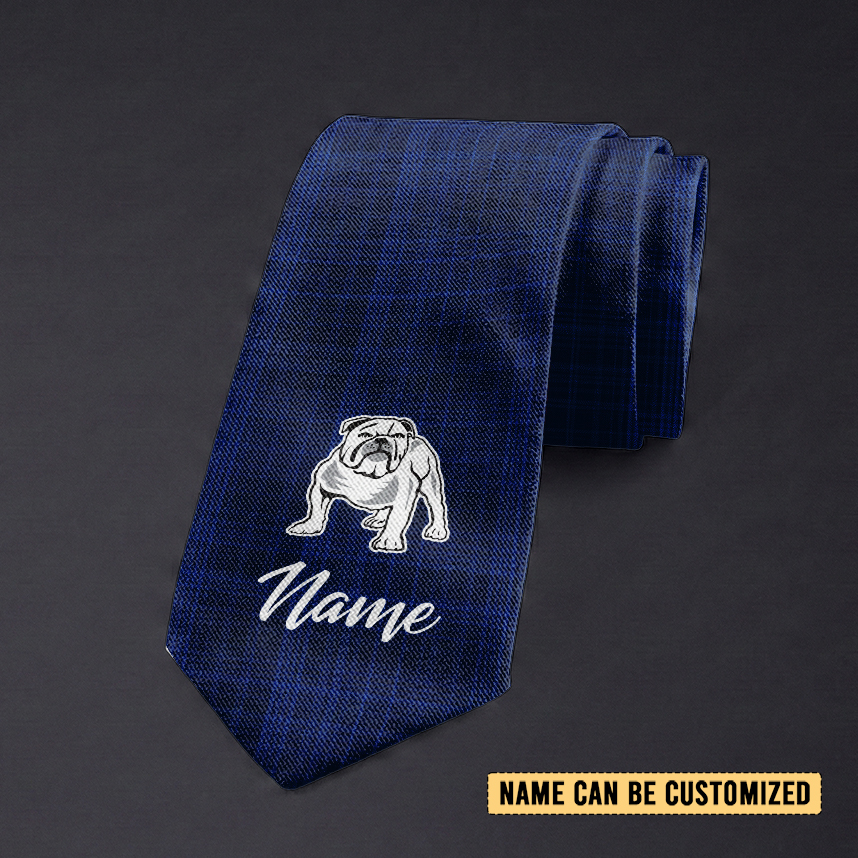 Auspiritmerch Canterbury-Bankstown Bulldogs Personalized Necktie Gifts For Fans