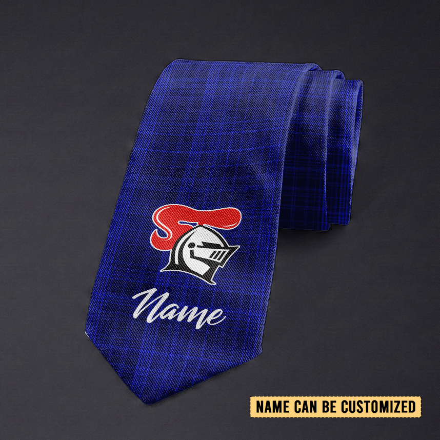 Auspiritmerch Newcastle Knights Personalized Necktie Gifts For Fans