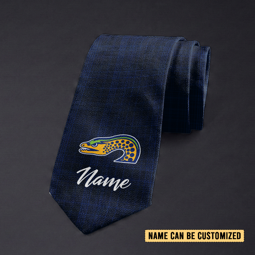 Auspiritmerch Parramatta Eels Personalized Necktie Gifts For Fans