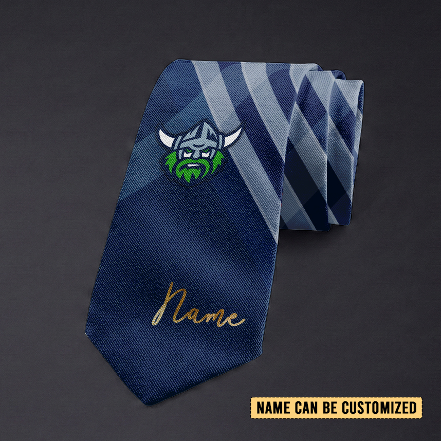 Auspiritmerch Canberra Raiders Personalized Necktie Gifts For Fans