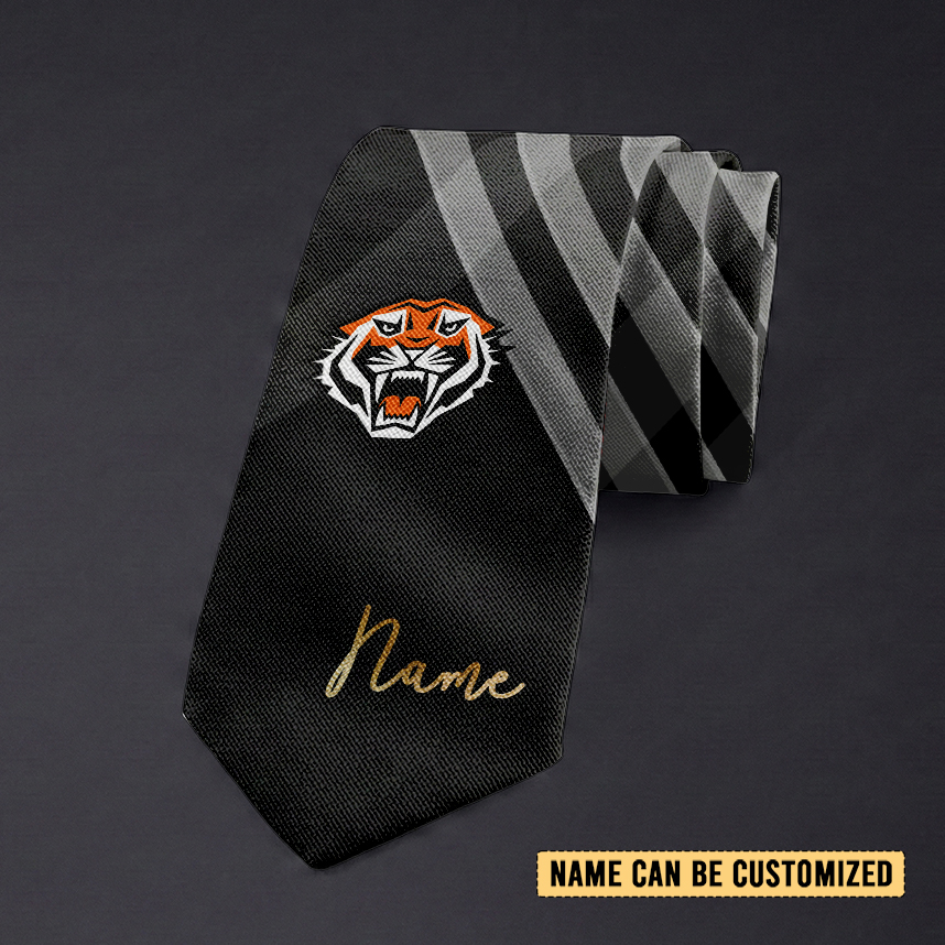 Auspiritmerch Wests Tigers Personalized Necktie Gifts For Fans