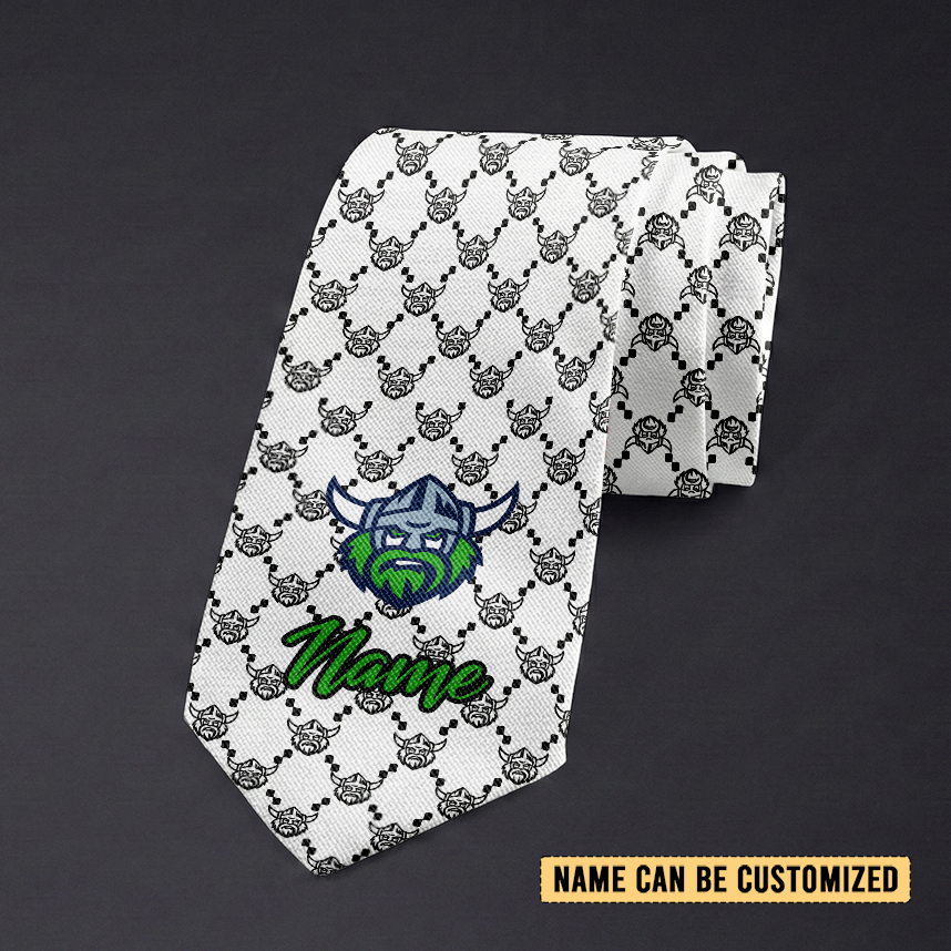 Auspiritmerch Canberra Raiders Personalized Necktie Gifts For Fans