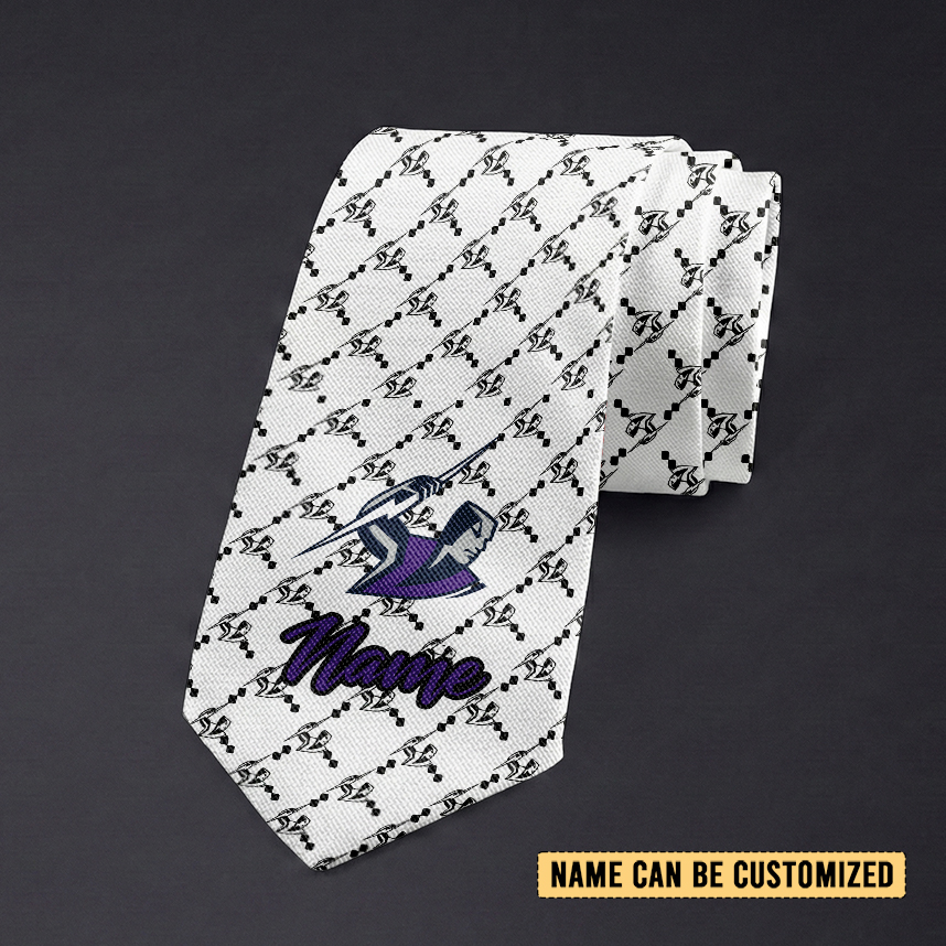 Auspiritmerch Melbourne Storm Personalized Necktie Gifts For Fans