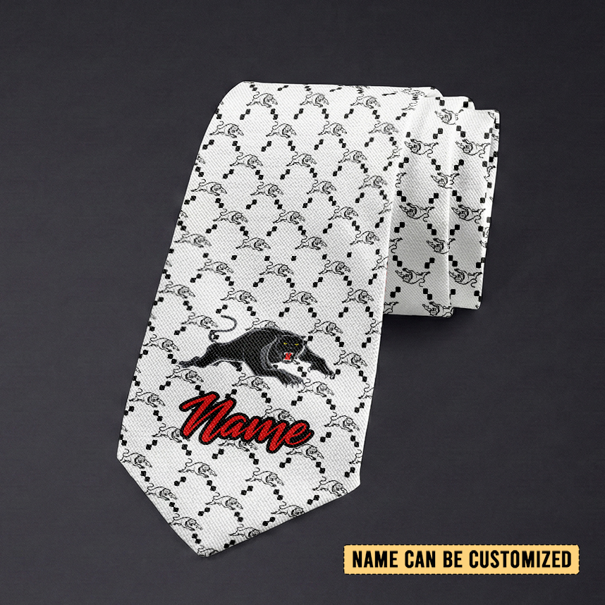 Auspiritmerch Penrith Panthers Personalized Necktie Gifts For Fans