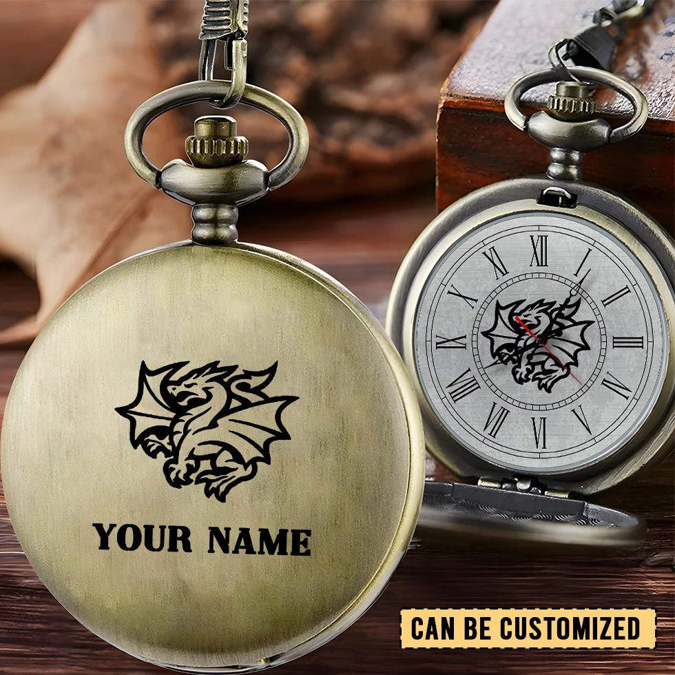 Auspiritmerch St. George Illawarra Dragons Personalized Pocket Watch Gift For Fans