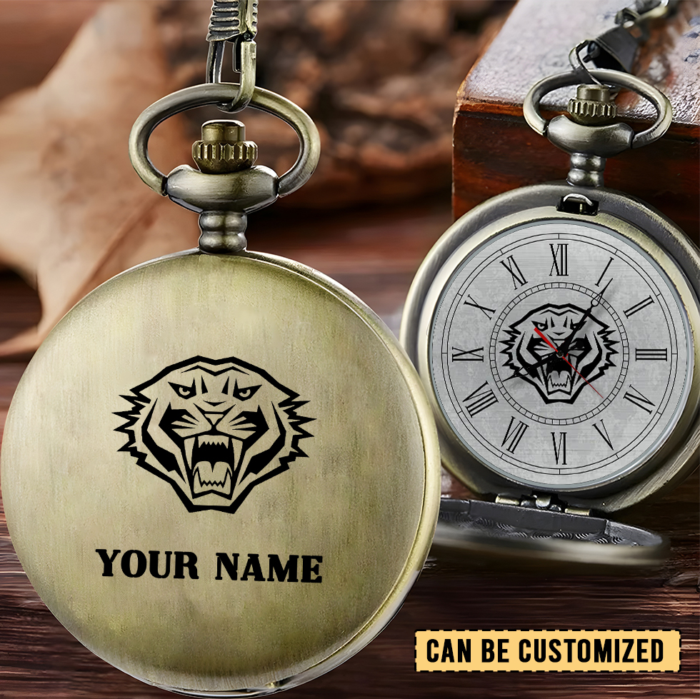 Auspiritmerch Wests Tigers Personalized Pocket Watch Gift For Fans