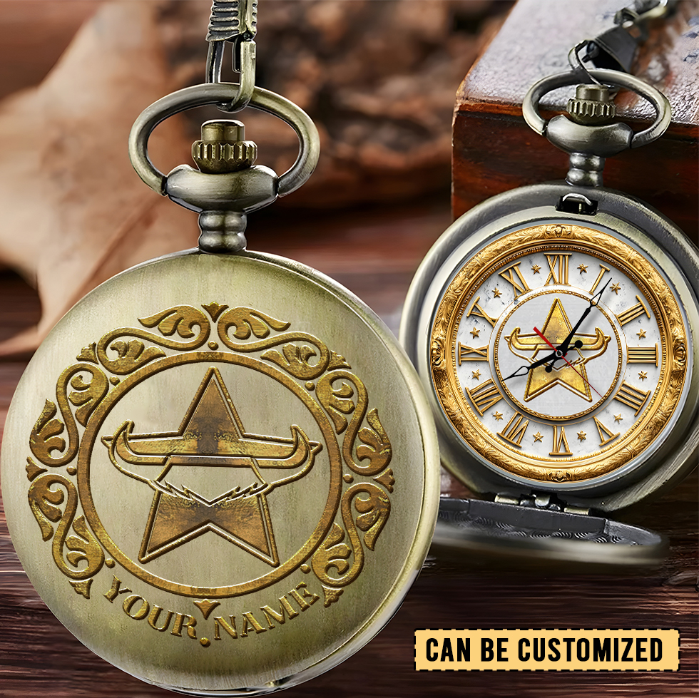Auspiritmerch North Queensland Cowboys Personalized Pocket Watch Gift For Fans