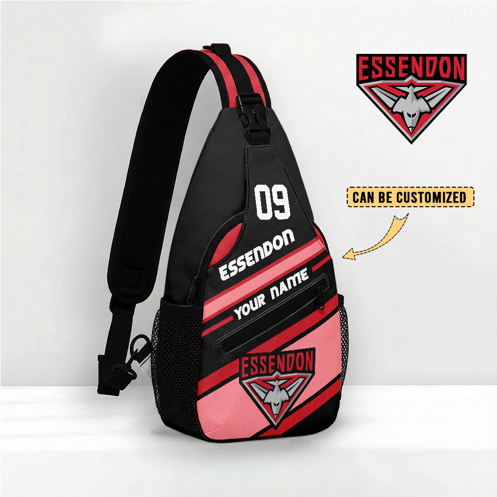 Auspiritmerch Essendon Personalized Sling Bags Gift For Fans