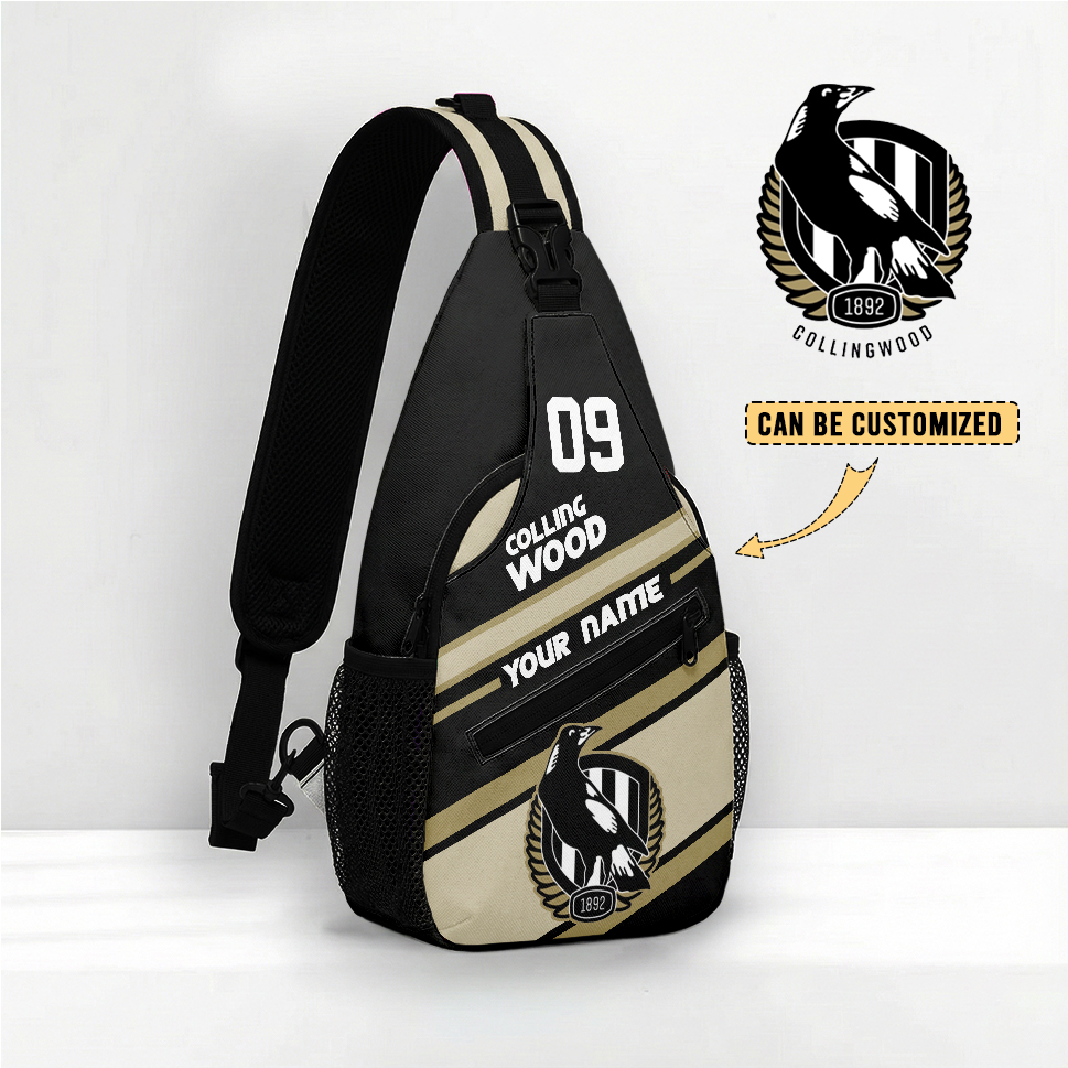 Auspiritmerch Collingwood Magpies Personalized Sling Bags Gift For Fans