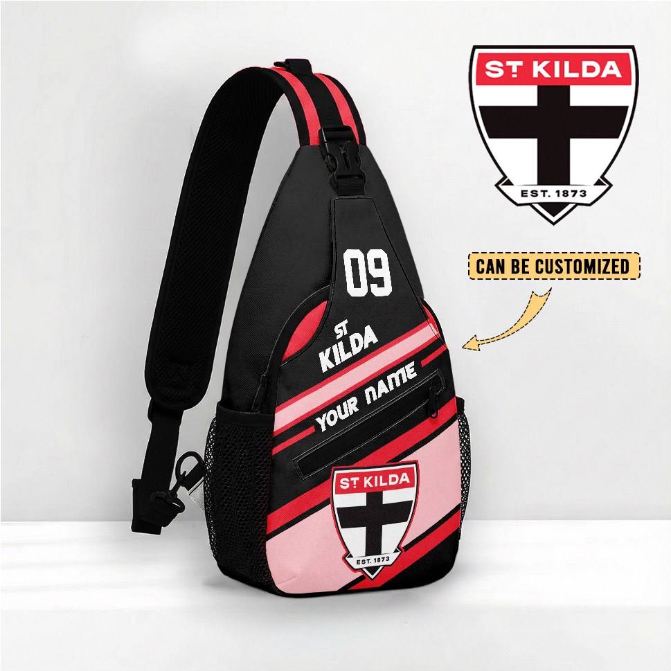 Auspiritmerch St Kilda Saints Personalized Sling Bags Gift For Fans
