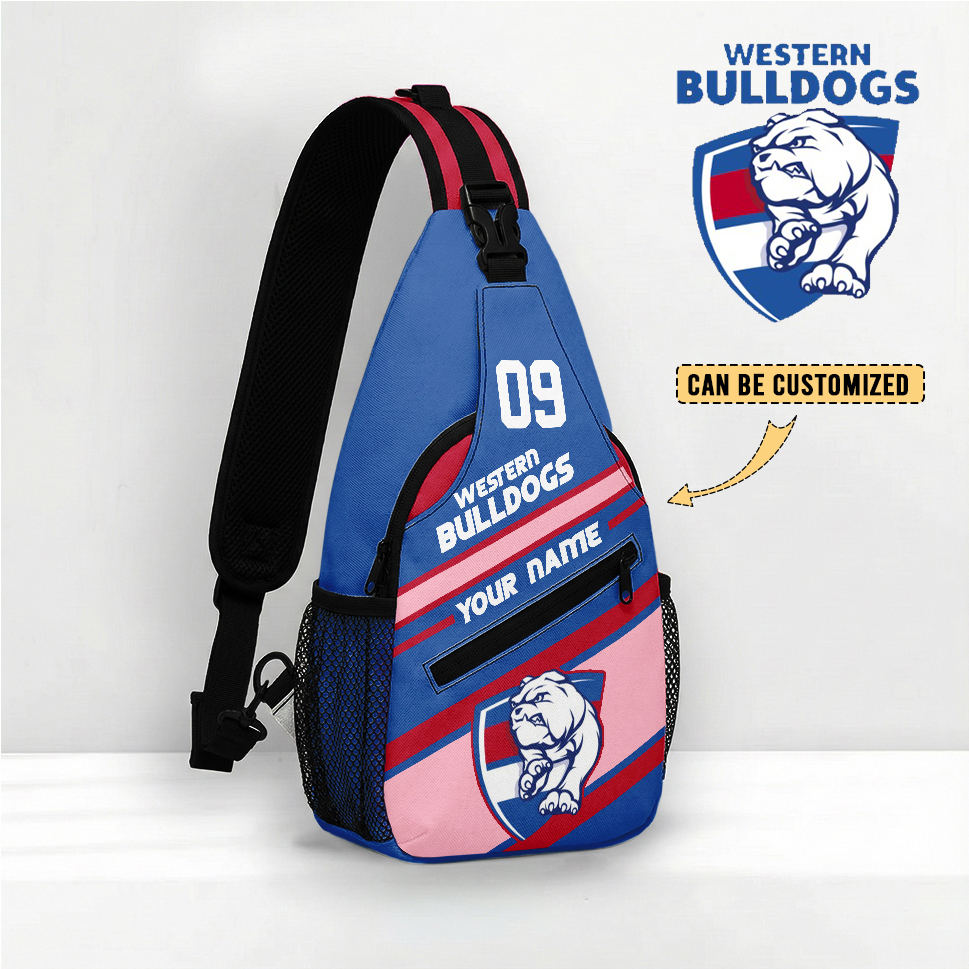 Auspiritmerch Western Bulldogs Personalized Sling Bags Gift For Fans