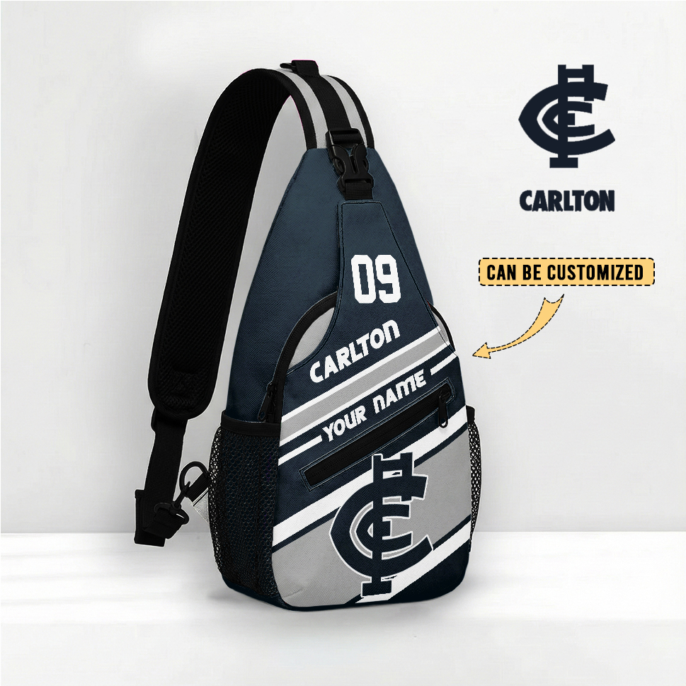 Auspiritmerch Carlton Blues Personalized Sling Bags Gift For Fans