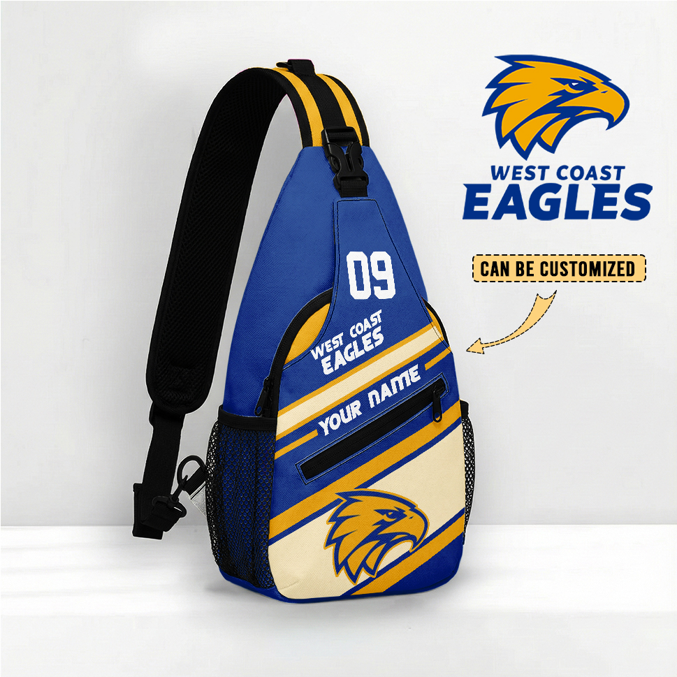 Auspiritmerch West Coast Eagles Personalized Sling Bags Gift For Fans