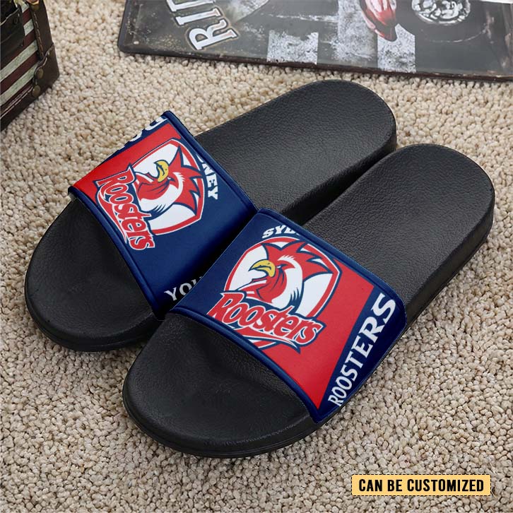Auspiritmerch Sydney Roosters Personalized Sports Slippers Gift For Fans