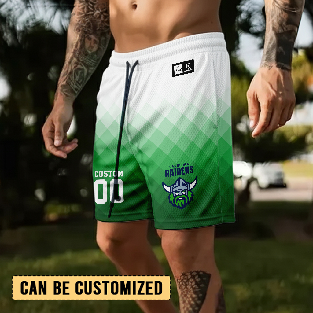 Auspiritmerch Canberra Raiders Personalized Short Pants Gift For Fans