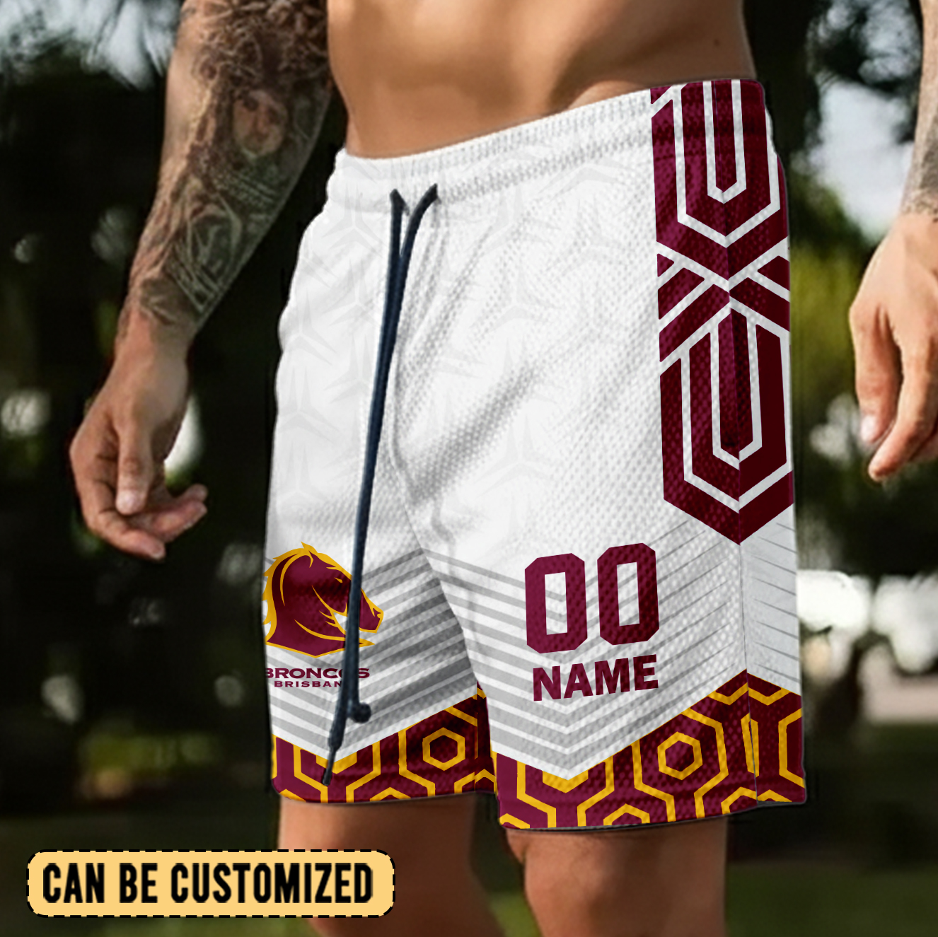 Auspiritmerch Brisbane Broncos Personalized Short Pants Gift For Fans