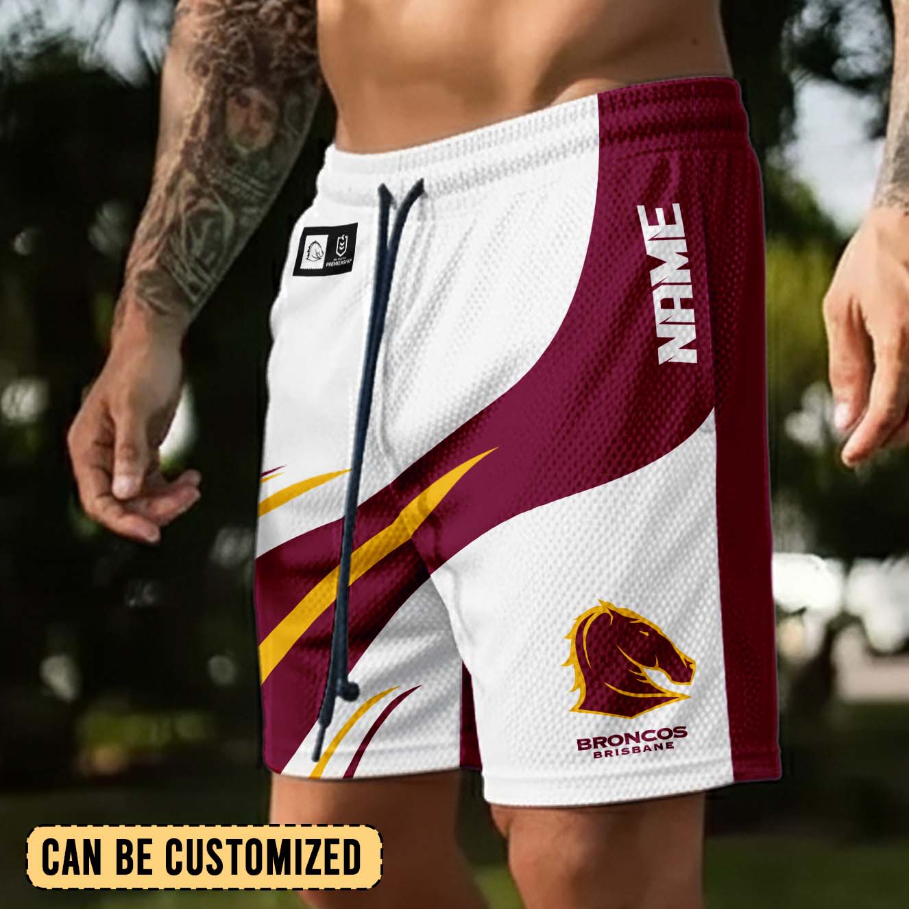 Auspiritmerch Brisbane Broncos Personalized Short Pants Gift For Fans