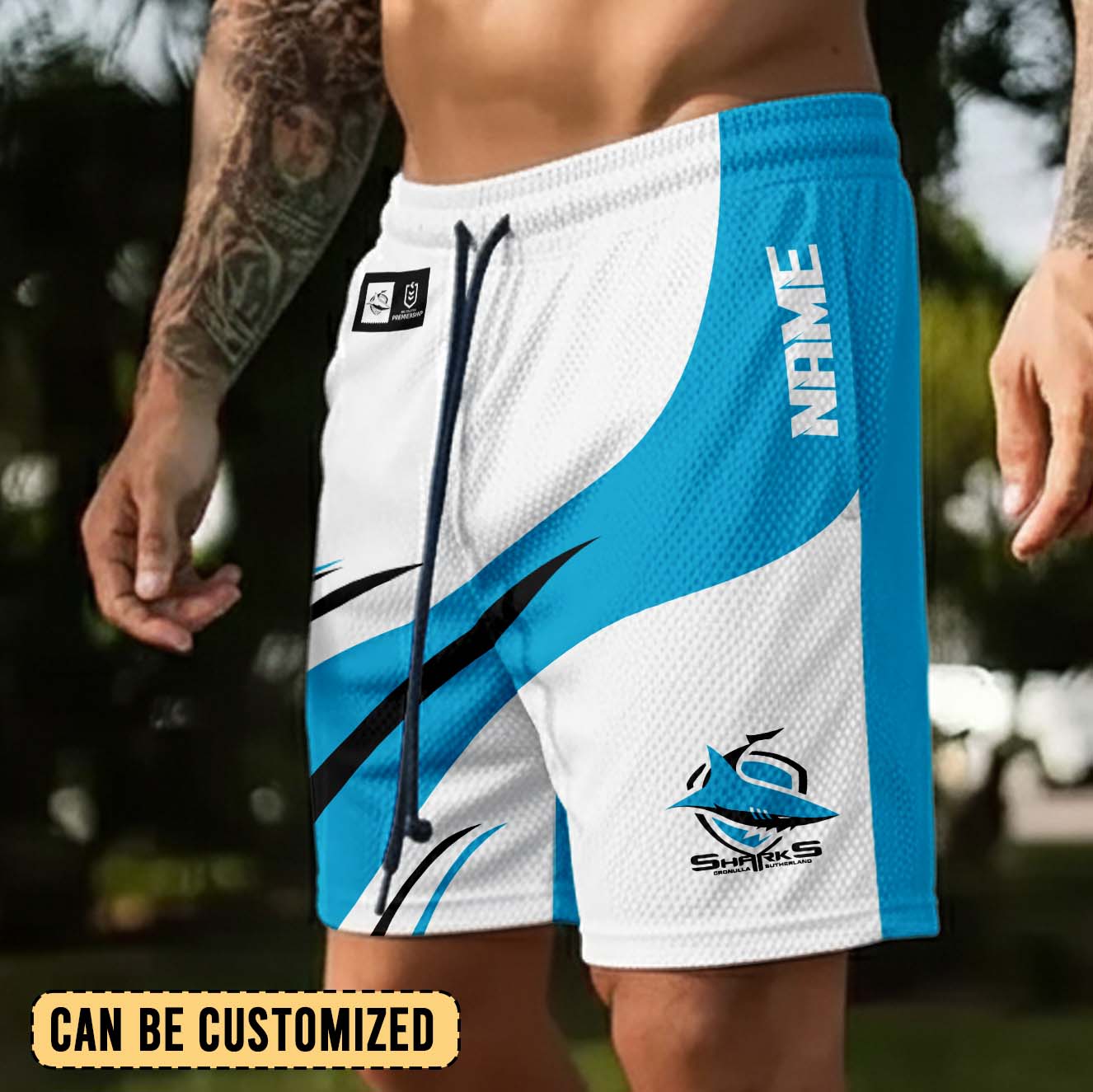 Auspiritmerch Cronulla-Sutherland Sharks Personalized Short Pants Gift For Fans