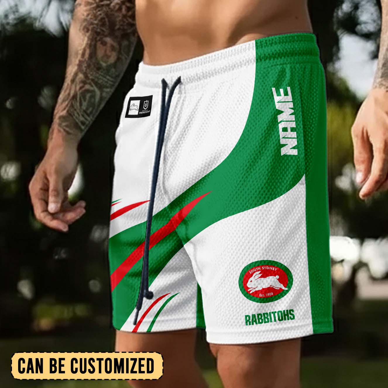 Auspiritmerch South Sydney Rabbitohs Personalized Short Pants Gift For Fans