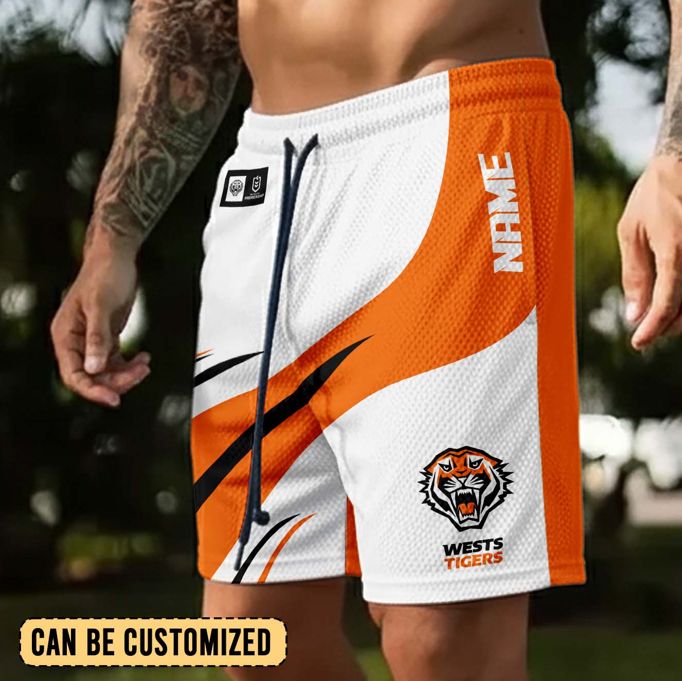 Auspiritmerch Wests Tigers Personalized Short Pants Gift For Fans