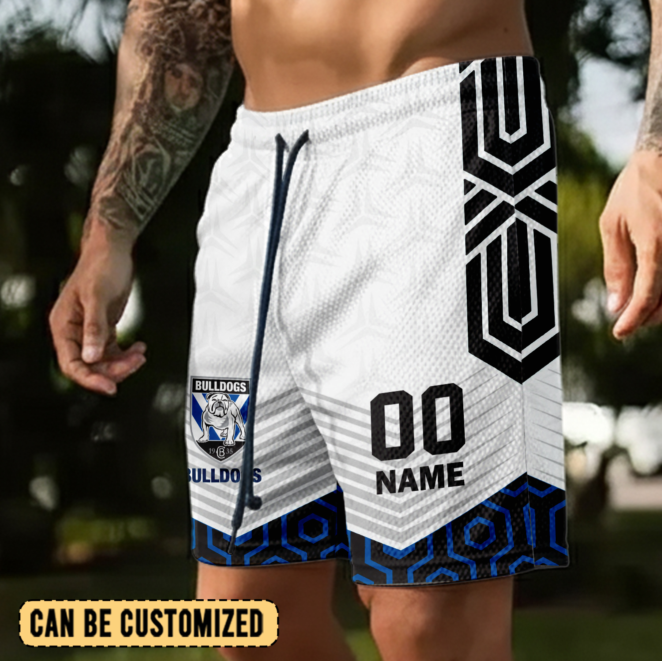 Auspiritmerch Canterbury-Bankstown Bulldogs Personalized Short Pants Gift For Fans