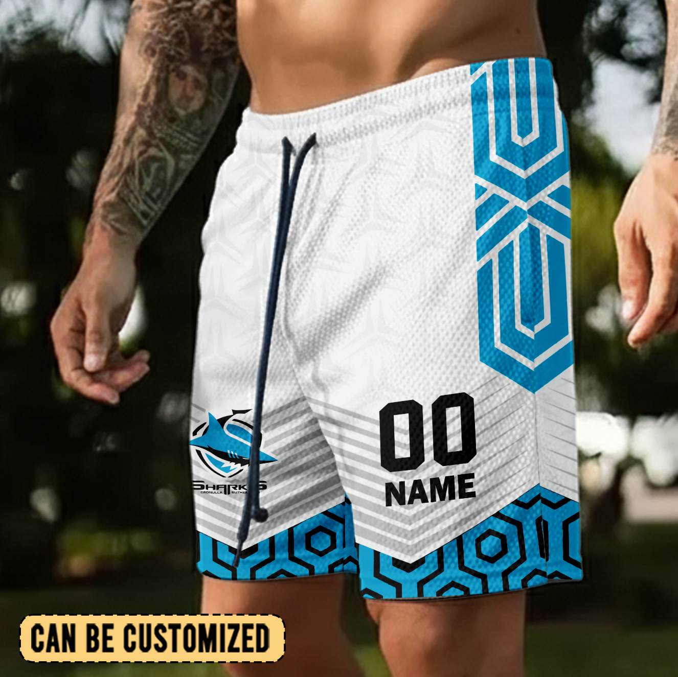 Auspiritmerch Cronulla-Sutherland Sharks Personalized Short Pants Gift For Fans