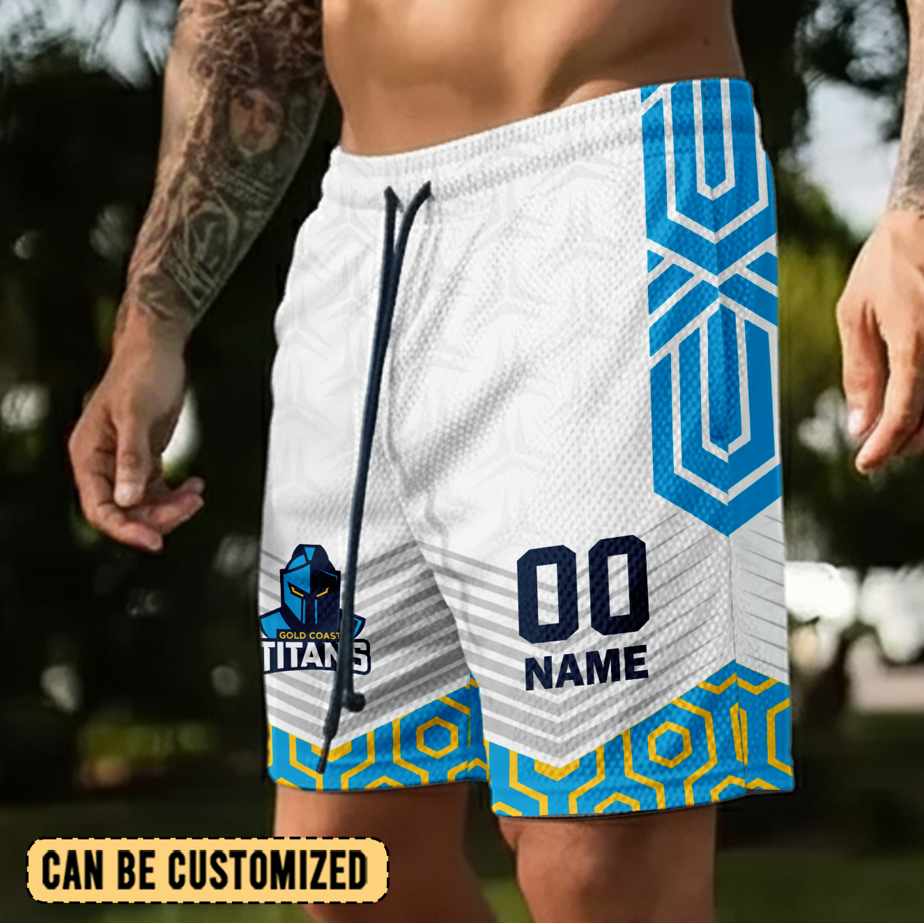 Auspiritmerch Gold Coast Titans Personalized Short Pants Gift For Fans