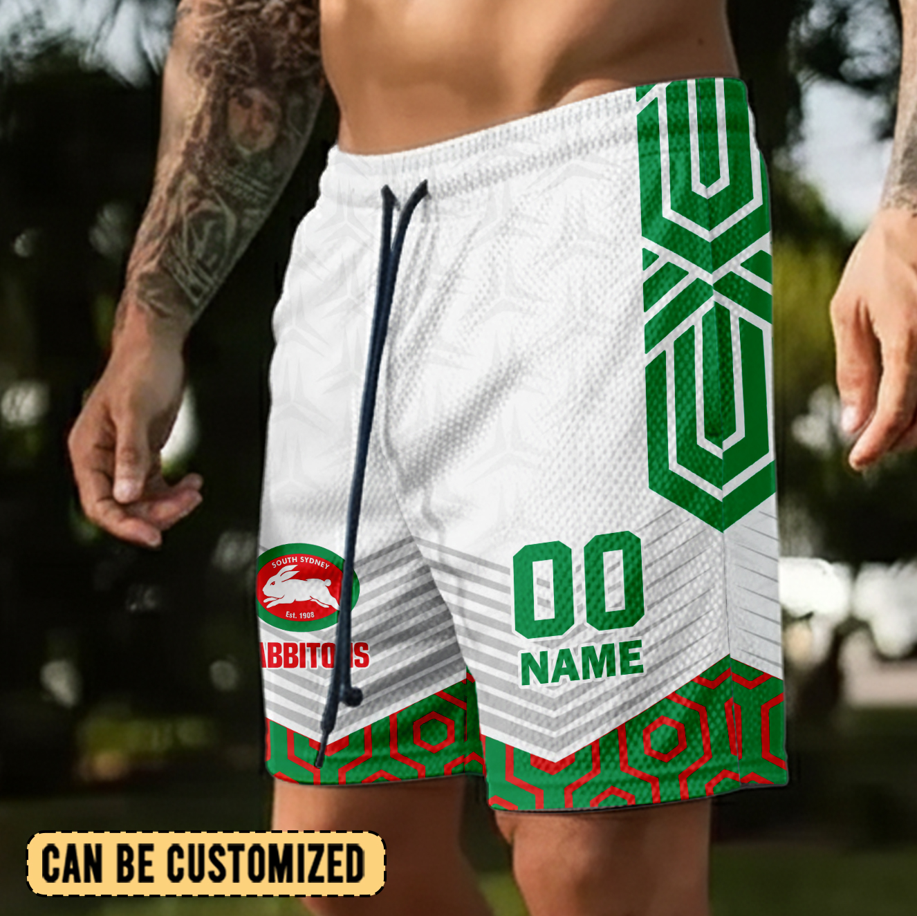 Auspiritmerch South Sydney Rabbitohs Personalized Short Pants Gift For Fans