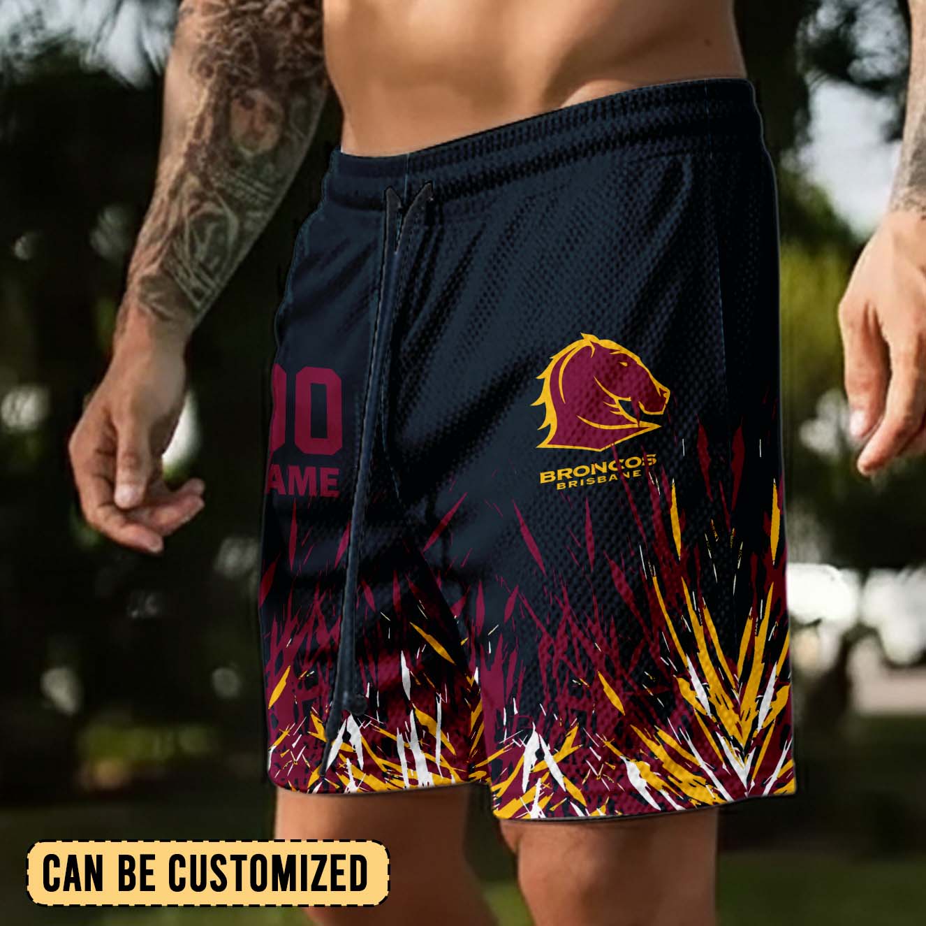 Auspiritmerch Brisbane Broncos Personalized Short Pants Gift For Fans
