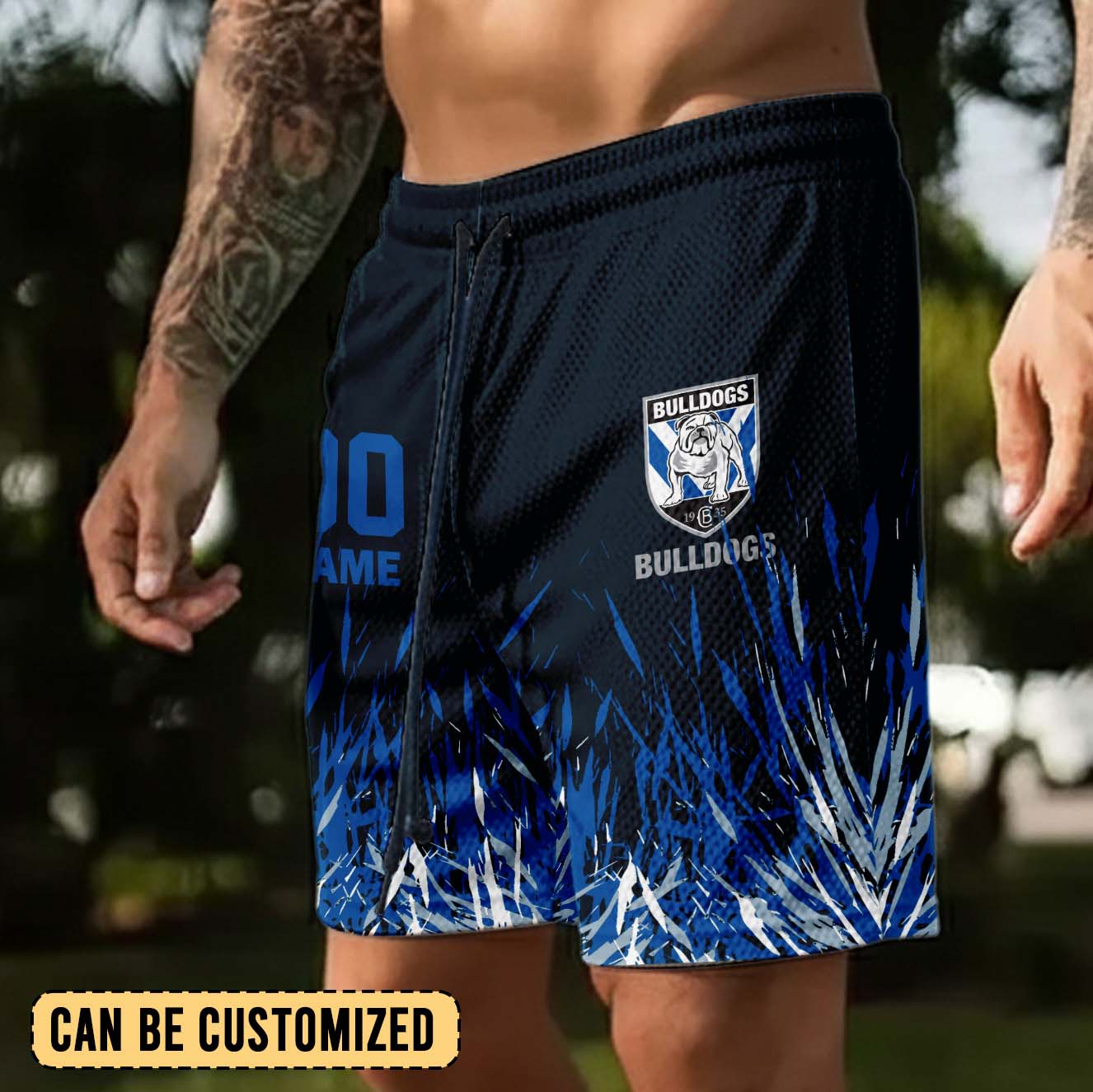 Auspiritmerch Canterbury-Bankstown Bulldogs Personalized Short Pants Gift For Fans