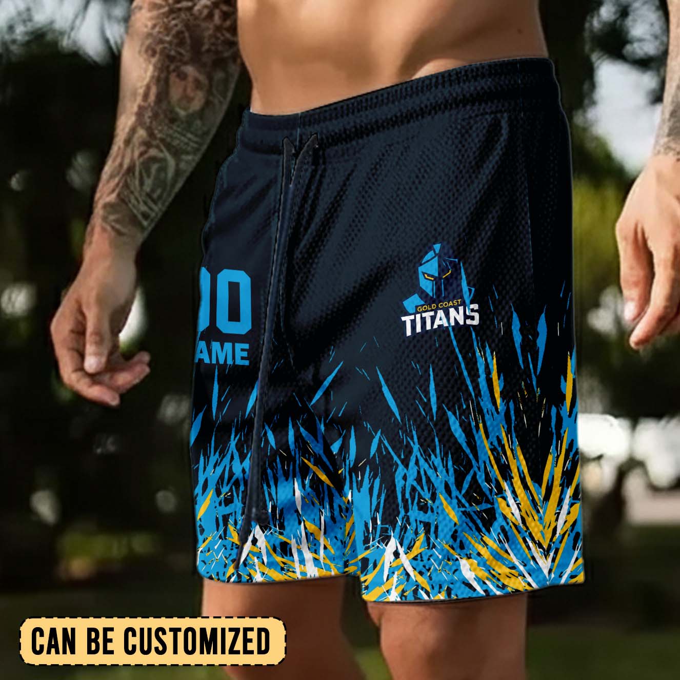 Auspiritmerch Gold Coast Titans Personalized Short Pants Gift For Fans
