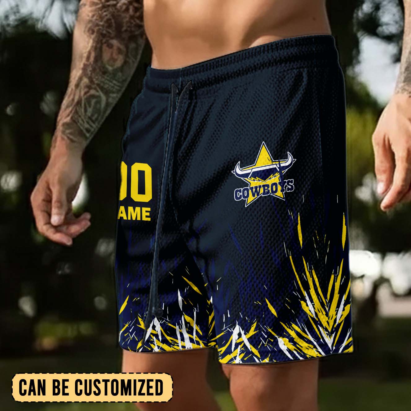 Auspiritmerch North Queensland Cowboys Personalized Short Pants Gift For Fans
