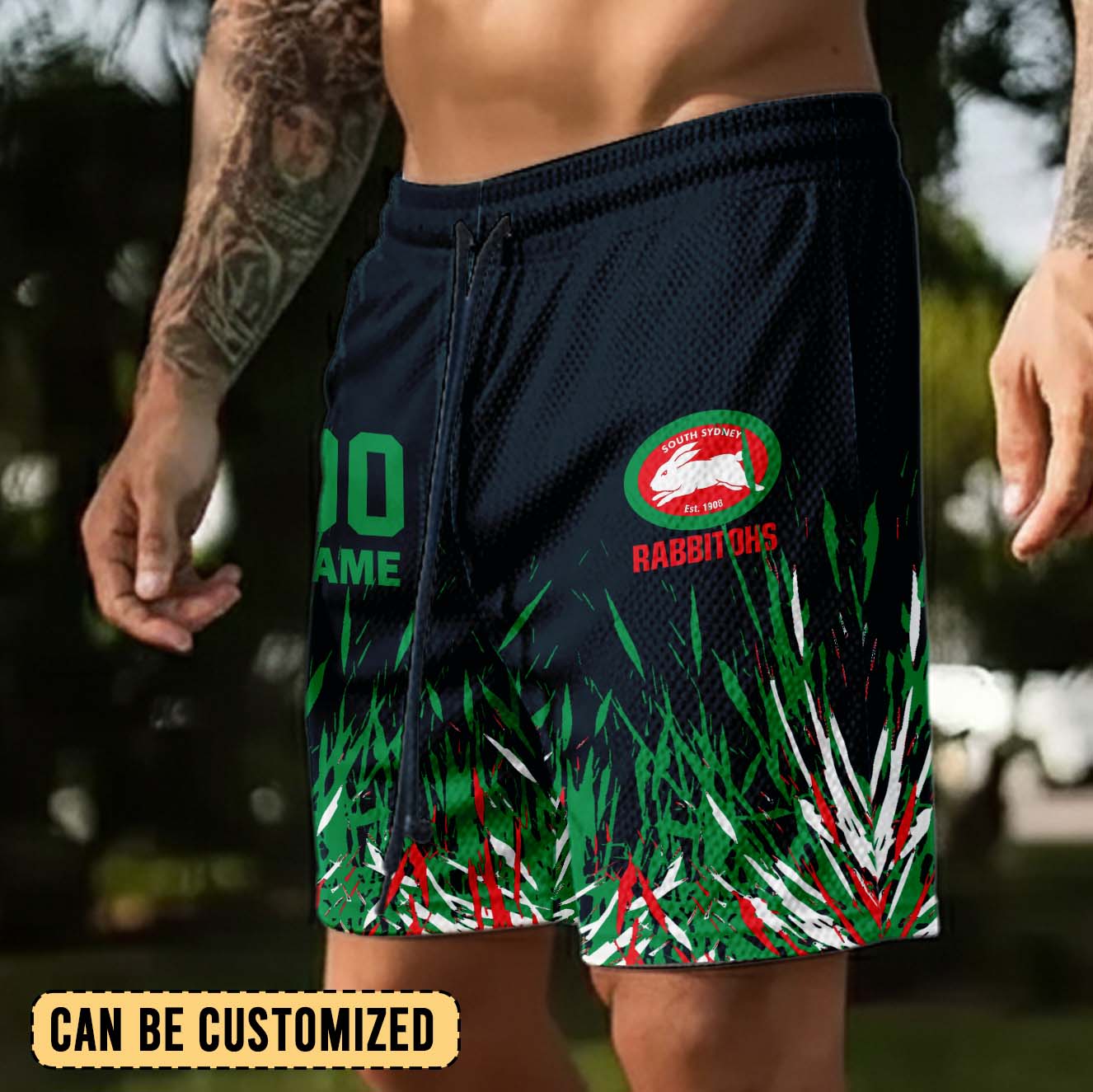 Auspiritmerch South Sydney Rabbitohs Personalized Short Pants Gift For Fans
