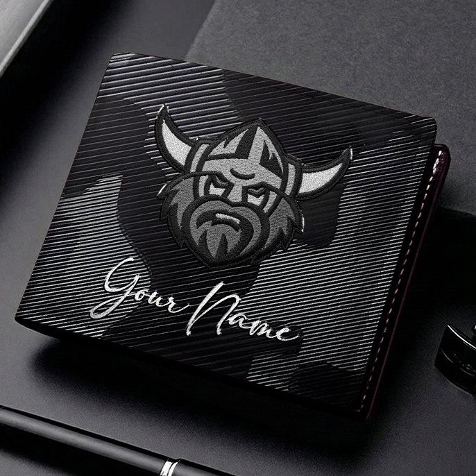 Auspiritmerch Canberra Raiders Personalized Leather Wallet Gift For Fans