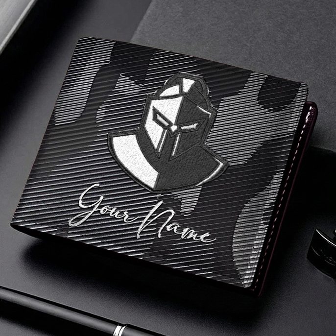 Auspiritmerch Gold Coast Titans Personalized Leather Wallet Gift For Fans