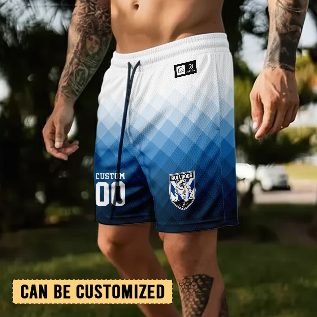 Auspiritmerch Canterbury-Bankstown Bulldogs Personalized Short Pants Gift For Fans