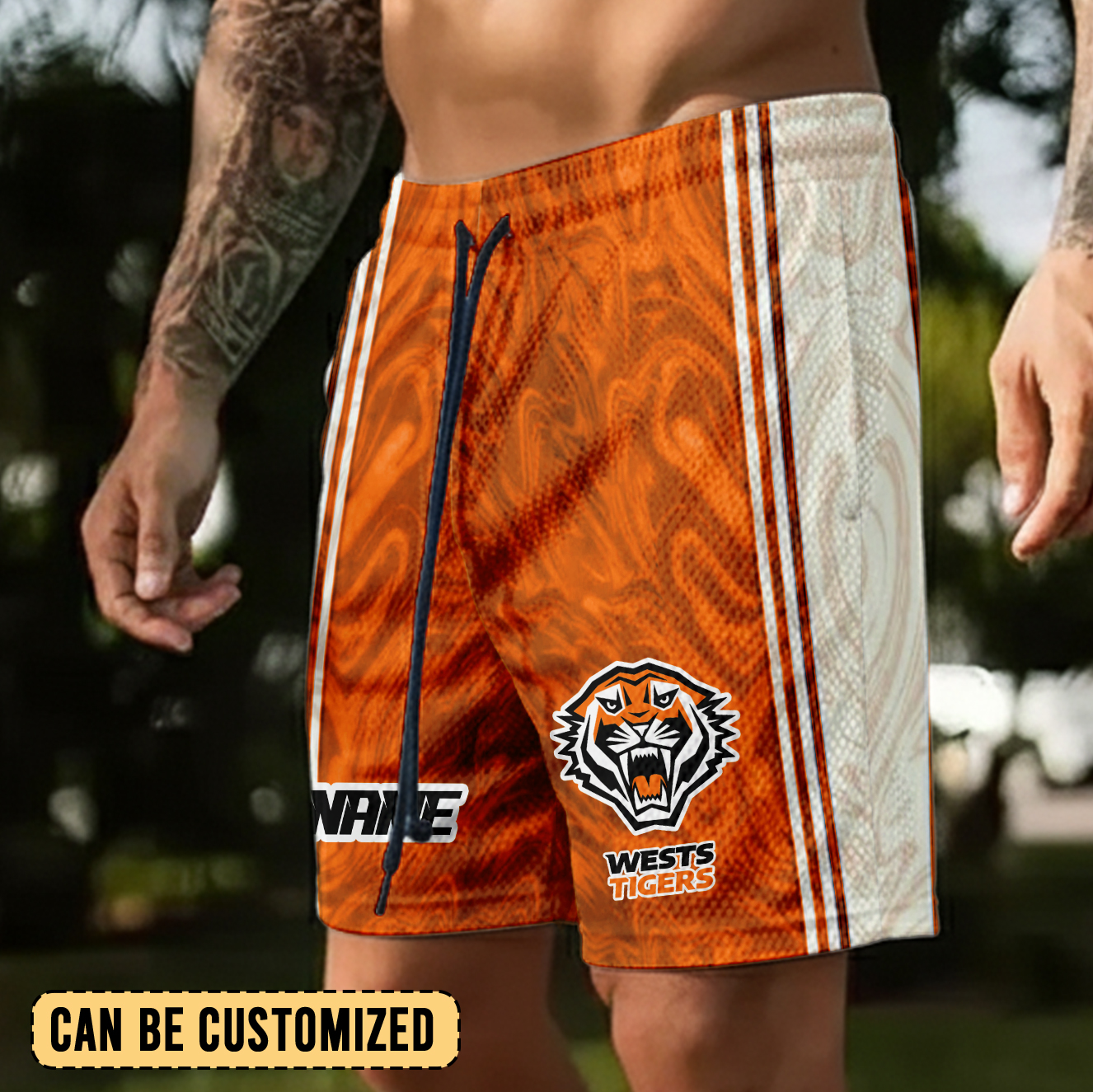 Auspiritmerch Wests Tigers Personalized Short Pants Gift For Fans