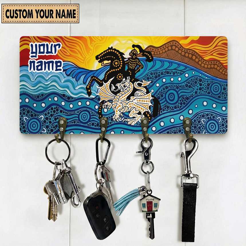 Auspiritmerch St. George Illawarra Dragons Personalized Key Holder Gifts For Fans